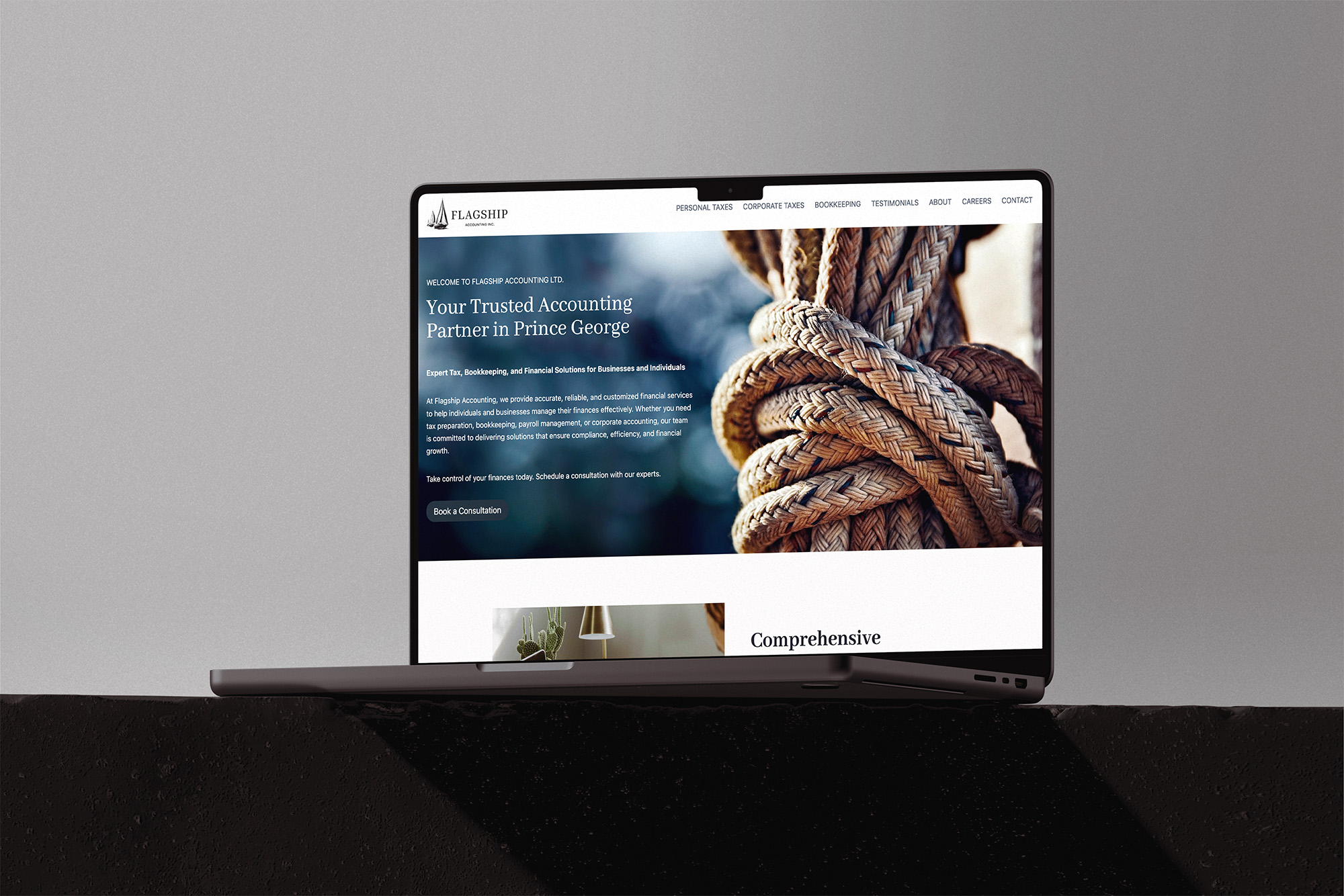one of our latest wp websites - flagship accounting